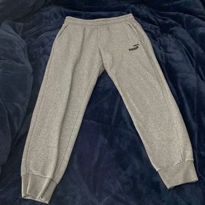 100% Cotton Large Gray Puma Sweatpants